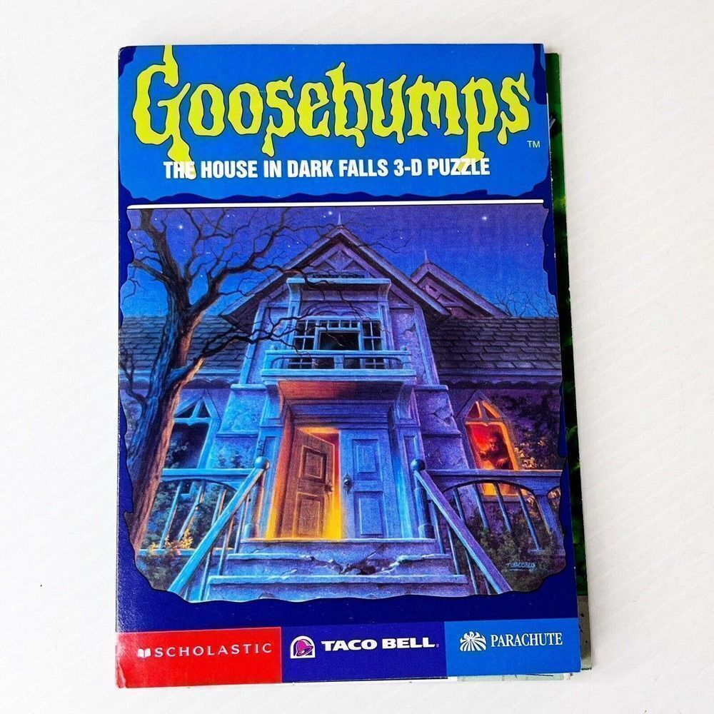 Taco Bell "Goosebumps, The House In Dark Falls 3-D Puzzle" 1997 Rare-open bag